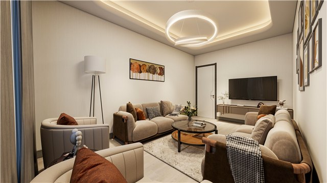 Oturma odası — Cumhuriyet Mahallesi projesi